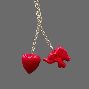 Heart and Elephant necklace from LuvYouLuvMe collection